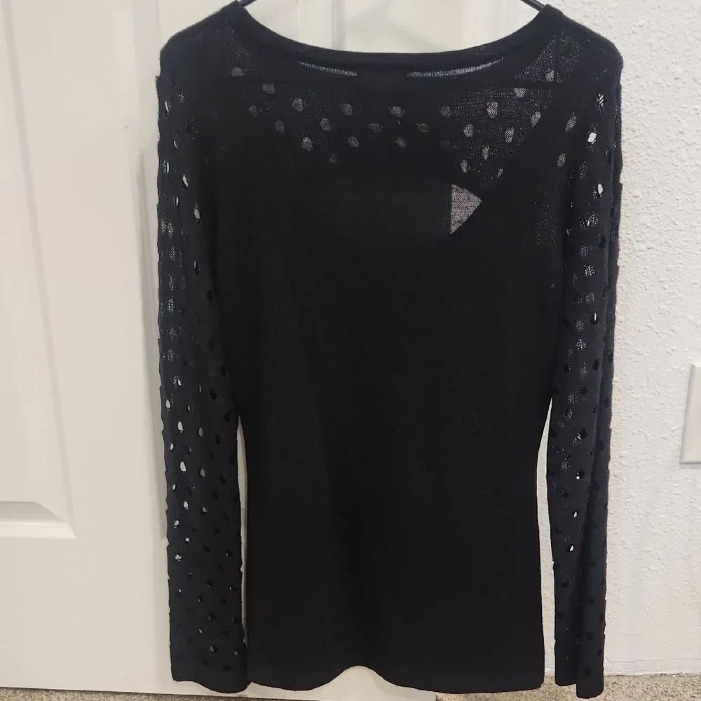 VENUS Black Long Sleeve Women's Top